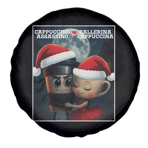 Funny Christmas Couple Spare Tire Cover Italian Brainrot Meme TS14 Print Your Wear