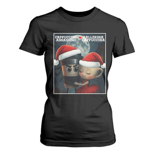 Funny Christmas Couple T Shirt For Women Italian Brainrot Meme TS14 Black Print Your Wear