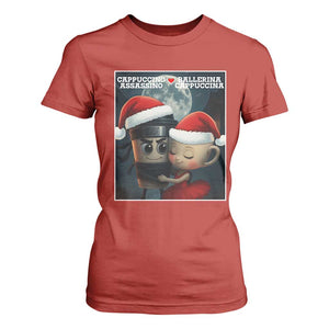 Funny Christmas Couple T Shirt For Women Italian Brainrot Meme TS14 Red Print Your Wear