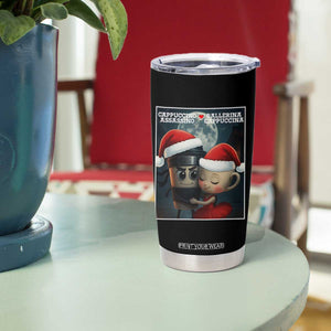 Funny Christmas Couple Tumbler Cup Italian Brainrot Meme TS14 Print Your Wear
