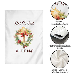 Cross Christian Christmas Garden Flag God Is Good All The Time TS14 Print Your Wear