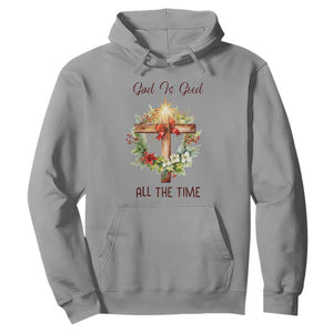 Cross Christian Christmas Hoodie God Is Good All The Time TS14 Sport Gray Print Your Wear