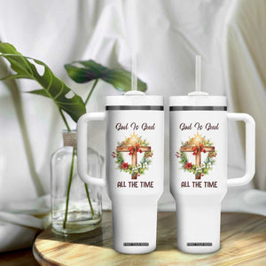 Cross Christian Christmas Tumbler With Handle God Is Good All The Time TS14 Print Your Wear