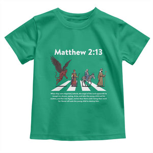 Jesus Christian Toddler T Shirt Cross Bible Verse Matthew 2:13 TS14 Irish Green Print Your Wear