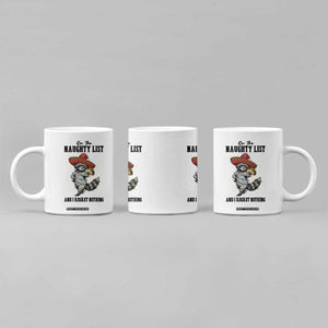 Funny Mexican Racoon Taco Christmas Coffee Mug On The Naughty List And I Regret Nothing TS14 Print Your Wear