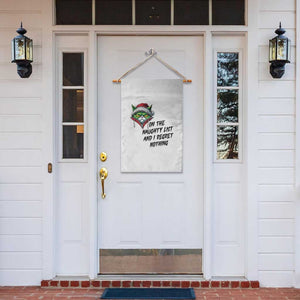 Funny Cat Green Christmas Garden Flag On The Naughty List And I Regret Nothing TS14 Print Your Wear