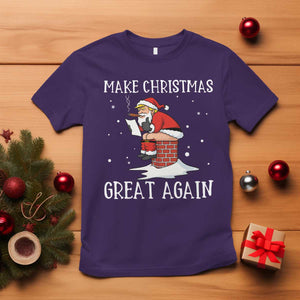 Funny Santa Trump T Shirt Make Christmas Great Again TS14 Purple Print Your Wear
