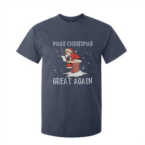 Funny Santa Trump T Shirt For Kid Make Christmas Great Again TS14 Navy Print Your Wear