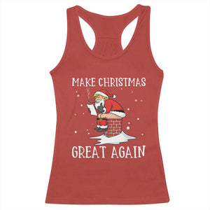 Funny Santa Trump Racerback Tank Top Make Christmas Great Again TS14 Red Print Your Wear
