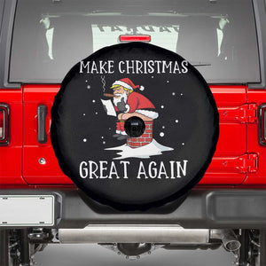 Funny Santa Trump Spare Tire Cover Make Christmas Great Again TS14 Black Print Your Wear