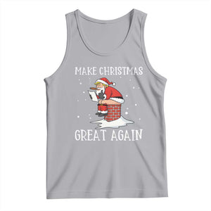 Funny Santa Trump Tank Top Make Christmas Great Again TS14 Athletic Heather Print Your Wear