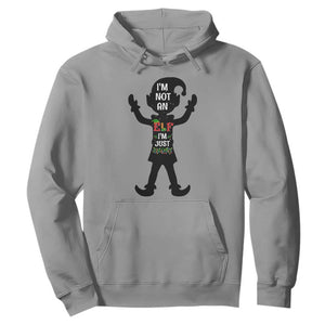 Funny Christmas Matching Family Hoodie I Am Not An Elf Im Just Short TS14 Sport Gray Print Your Wear