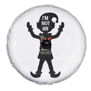 Funny Christmas Matching Family Spare Tire Cover I Am Not An Elf Im Just Short TS14 Print Your Wear