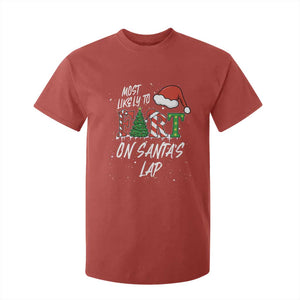 Funny Christmas Matching Family T Shirt For Kid Most Likely To Fart On Santa Lap TS14 Red Print Your Wear