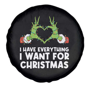 Funny Elf Hand Christmas Spare Tire Cover I Have Everything I Want For Christmas TS14 Print Your Wear