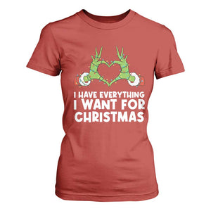 Funny Elf Hand Christmas T Shirt For Women I Have Everything I Want For Christmas TS14 Red Print Your Wear
