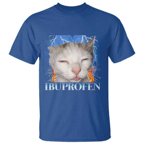 Funny Cat Meme T Shirt Ibuprofen Silly Kitten TS14 Royal Blue Print Your Wear