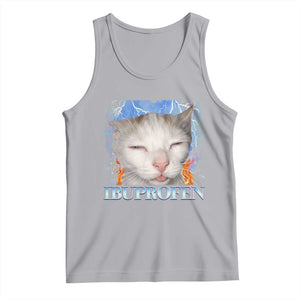 Funny Cat Meme Tank Top Ibuprofen Silly Kitten TS14 Athletic Heather Print Your Wear