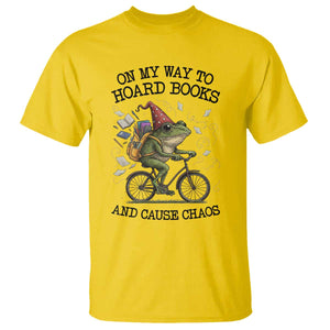 Funny Frog Meme T Shirt On My Way to Hoard Books and Cause Chaos TS14 Daisy Print Your Wear