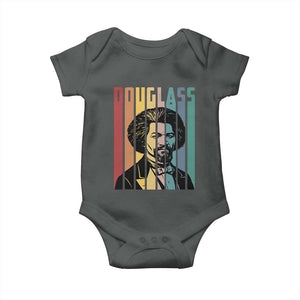 Frederick Douglass Baby Onesie American Black History TS14 Dark Heather Print Your Wear