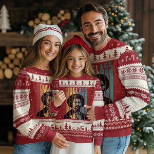 Frederick Douglass Ugly Christmas Sweater American Black History TS14 Red Beige Print Your Wear
