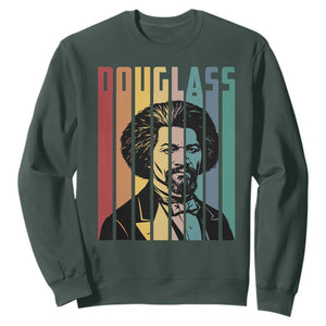 Frederick Douglass Sweatshirt American Black History TS14 Dark Forest Green Print Your Wear