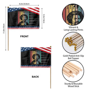 Frederick Douglass Patriotic Handheld Flag American Black History