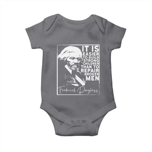 Frederick Douglass Quote Baby Onesie Black History Month TS14 Charcoal Print Your Wear