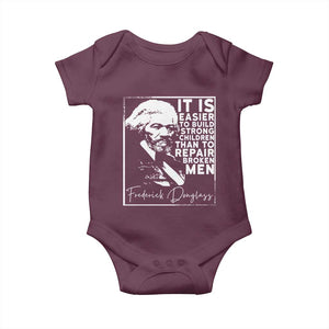Frederick Douglass Quote Baby Onesie Black History Month TS14 Maroon Print Your Wear