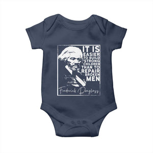 Frederick Douglass Quote Baby Onesie Black History Month TS14 Navy Print Your Wear