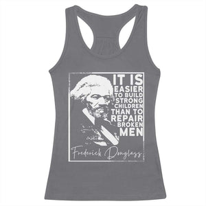 Frederick Douglass Quote Racerback Tank Top Black History Month TS14 Charcoal Print Your Wear