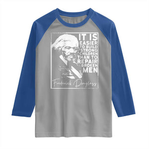 Frederick Douglass Quote Raglan Shirt Black History Month TS14 Sport Gray Royal Print Your Wear
