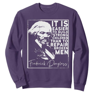 Frederick Douglass Quote Sweatshirt Black History Month TS14 Purple Print Your Wear