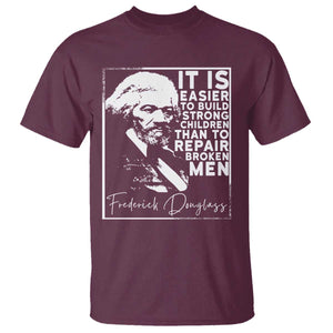 Frederick Douglass Quote T Shirt Black History Month TS14 Maroon Print Your Wear