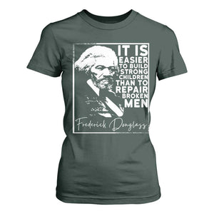Frederick Douglass Quote T Shirt For Women Black History Month TS14 Dark Forest Green Print Your Wear
