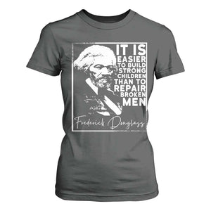 Frederick Douglass Quote T Shirt For Women Black History Month TS14 Dark Heather Print Your Wear