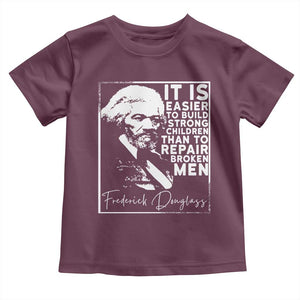 Frederick Douglass Quote Toddler T Shirt Black History Month TS14 Maroon Print Your Wear