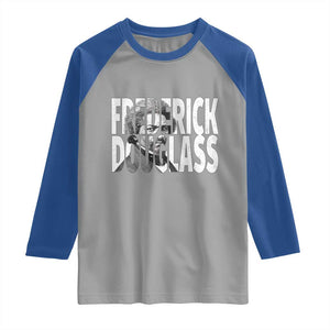 Frederick Douglass Raglan Shirt Black History Month TS14 Sport Gray Royal Print Your Wear