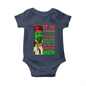 Frederick Douglass Pride Quote Baby Onesie Black History Month TS14 Navy Print Your Wear