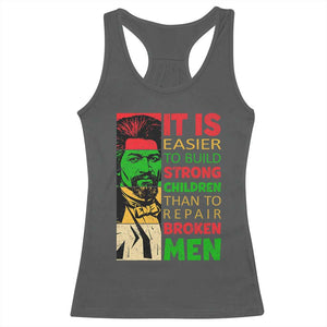 Frederick Douglass Pride Quote Racerback Tank Top Black History Month TS14 Dark Heather Print Your Wear