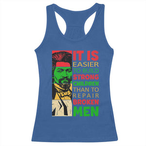 Frederick Douglass Pride Quote Racerback Tank Top Black History Month TS14 Royal Blue Print Your Wear