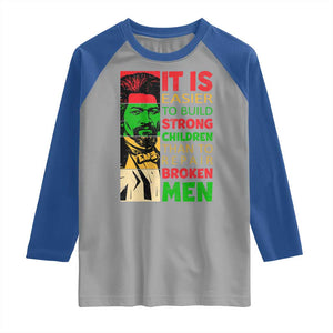 Frederick Douglass Pride Quote Raglan Shirt Black History Month TS14 Sport Gray Royal Print Your Wear