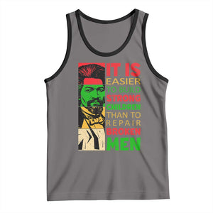 Frederick Douglass Pride Quote Tank Top Black History Month TS14 Deep Heather Black Print Your Wear