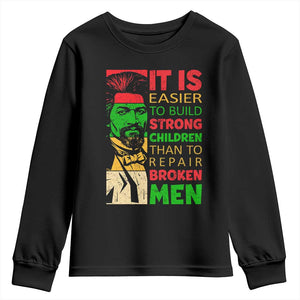 Frederick Douglass Pride Quote Youth Sweatshirt Black History Month TS14 Black Print Your Wear