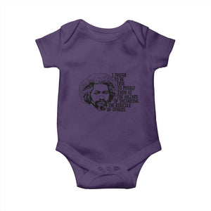 Frederick Douglass Pride Quote Baby Onesie TS14 Purple Print Your Wear