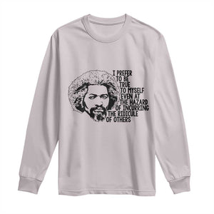 Frederick Douglass Pride Quote Long Sleeve Shirt TS14 Ice Gray Print Your Wear