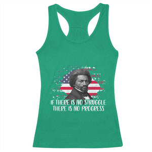 Frederick Douglass American Flag Racerback Tank Top Is There Is No Struggle There Is No Progress TS14 Irish Green Print Your Wear