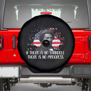 Frederick Douglass American Flag Spare Tire Cover Is There Is No Struggle There Is No Progress TS14 Black Print Your Wear