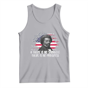 Frederick Douglass American Flag Tank Top Is There Is No Struggle There Is No Progress TS14 Athletic Heather Print Your Wear