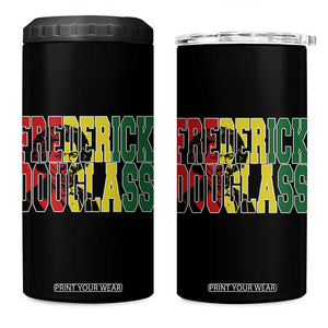 Frederick Douglass 4 in 1 Can Cooler Tumbler Pan African Flag Black History Month TS14 One Size: 16 oz Black Print Your Wear
